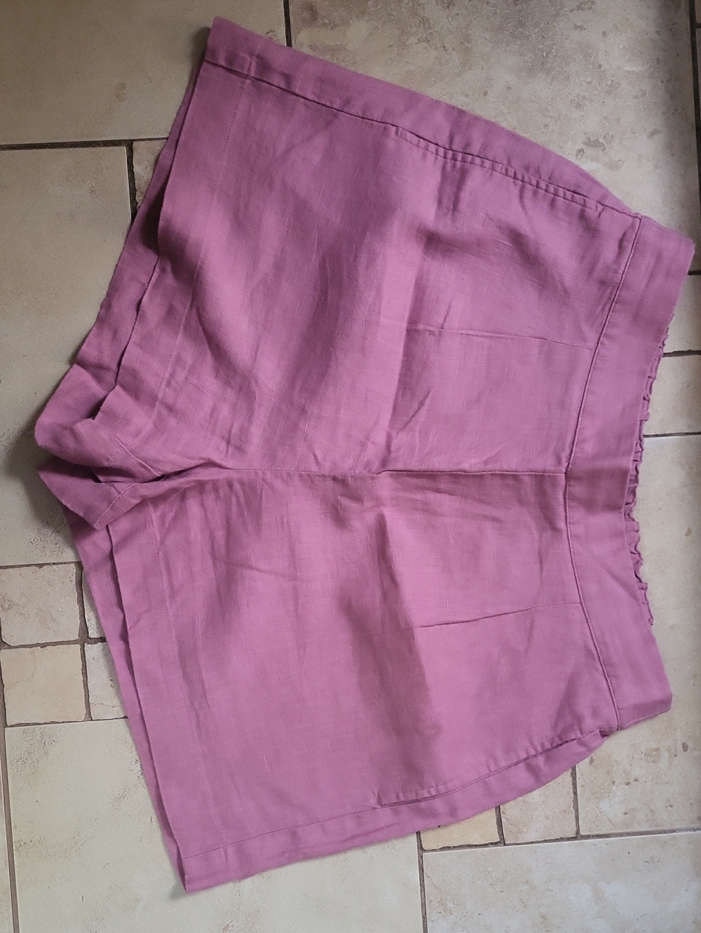 Madewell Dusty Rose Linen-Blend Relaxed Women’s Shorts